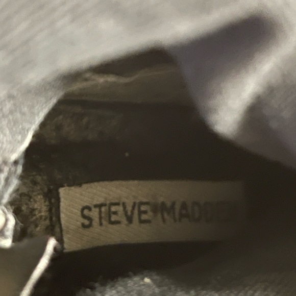 Steve Madden Black Leather Heeled Boots - Picture 9 of 9